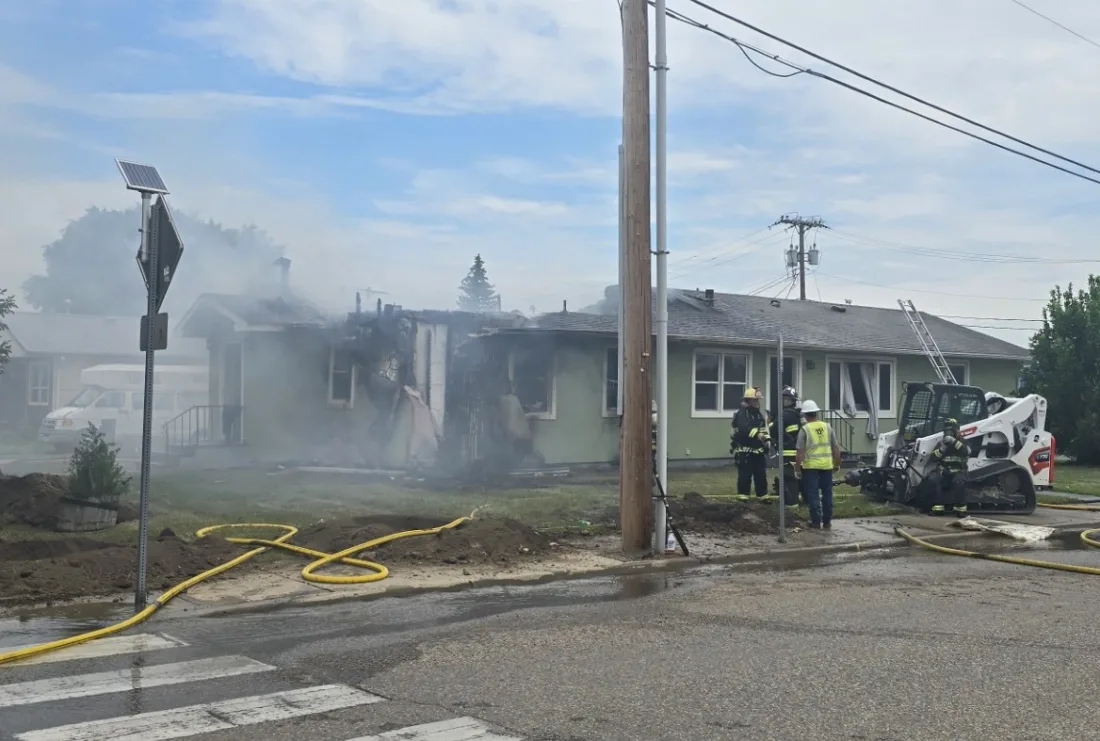 Explosion, fire injure apartment occupant